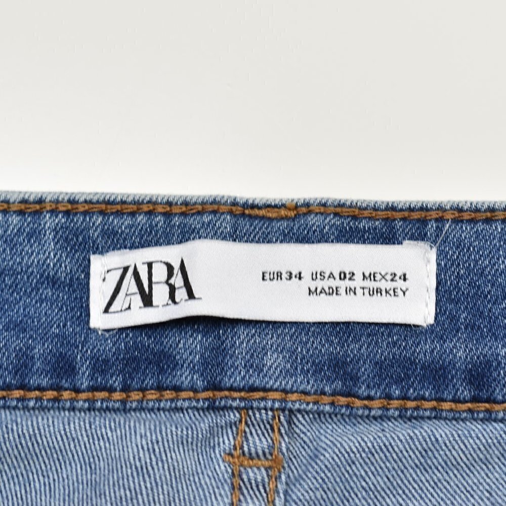 Zara Mid Rise Distressed Skinny Jeans - Picture 6 of 6